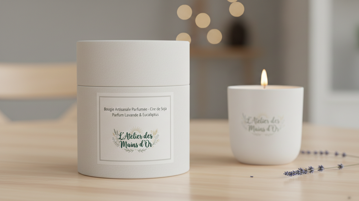 Coffrets cadeaux bougies artisanales - L'Atelier des Mains d'Or