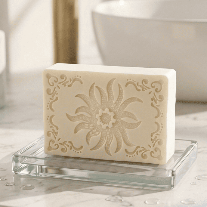 Bouquet de fleurs en savon composé pendant l'atelier