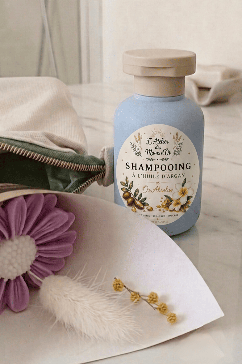 Shampoing naturel personnalisé créé lors d'un atelier à Paris 20e