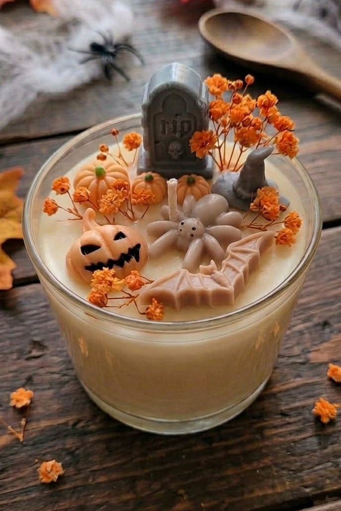 Atelier bougie halloween et fleur en cire à Paris
