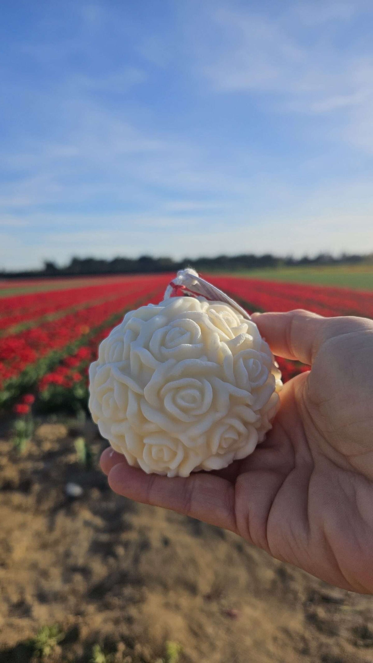 Bougie moulée « Rose Éternelle »
